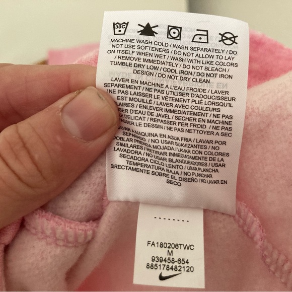 Nike Pink Kids Sweatshirt with Logo - Picture 6 of 6